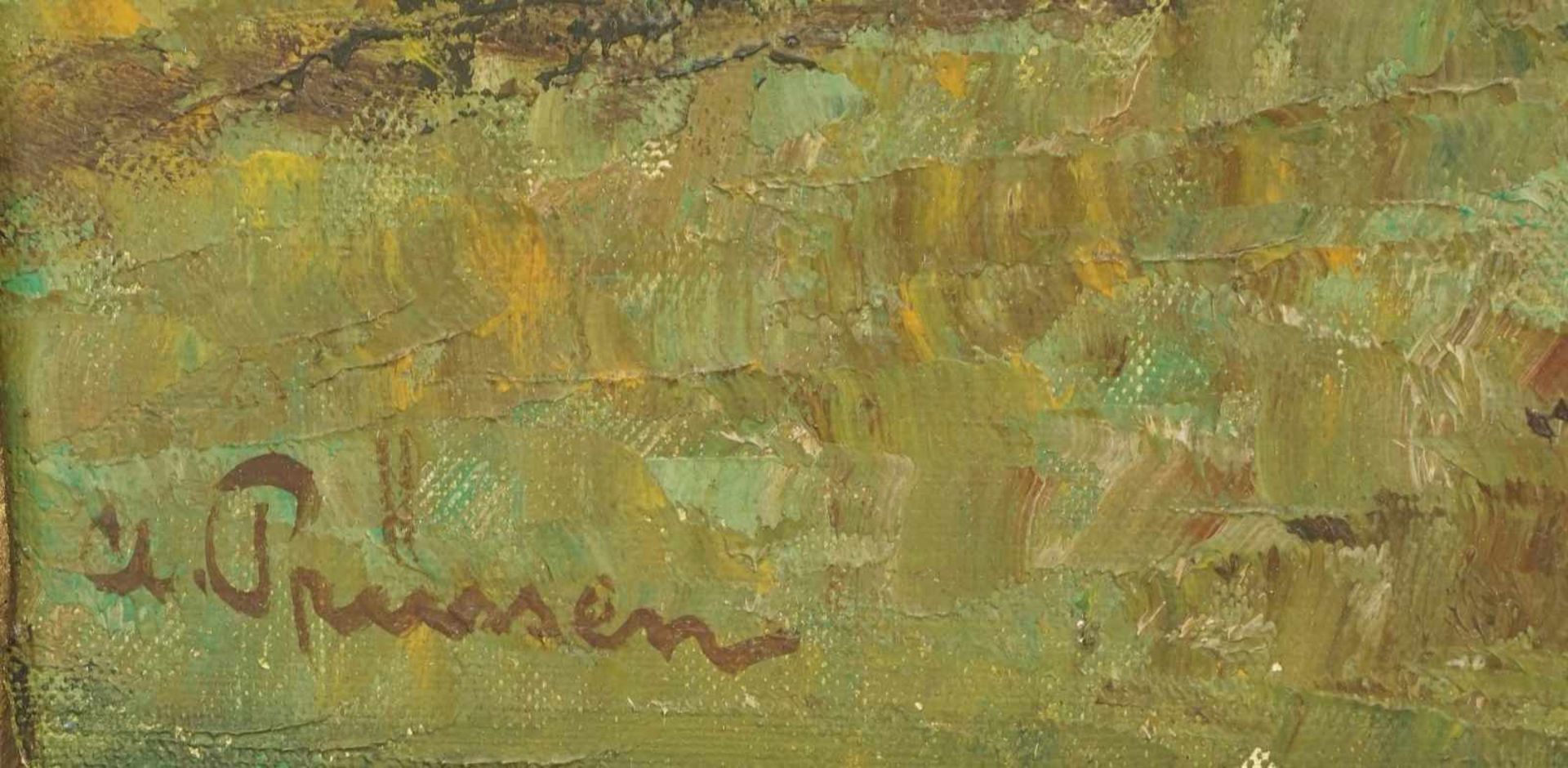 Clemens Prüssen, "Felsige Landschaft mit Ziegenhirtin" - Bild 4 aus 4
