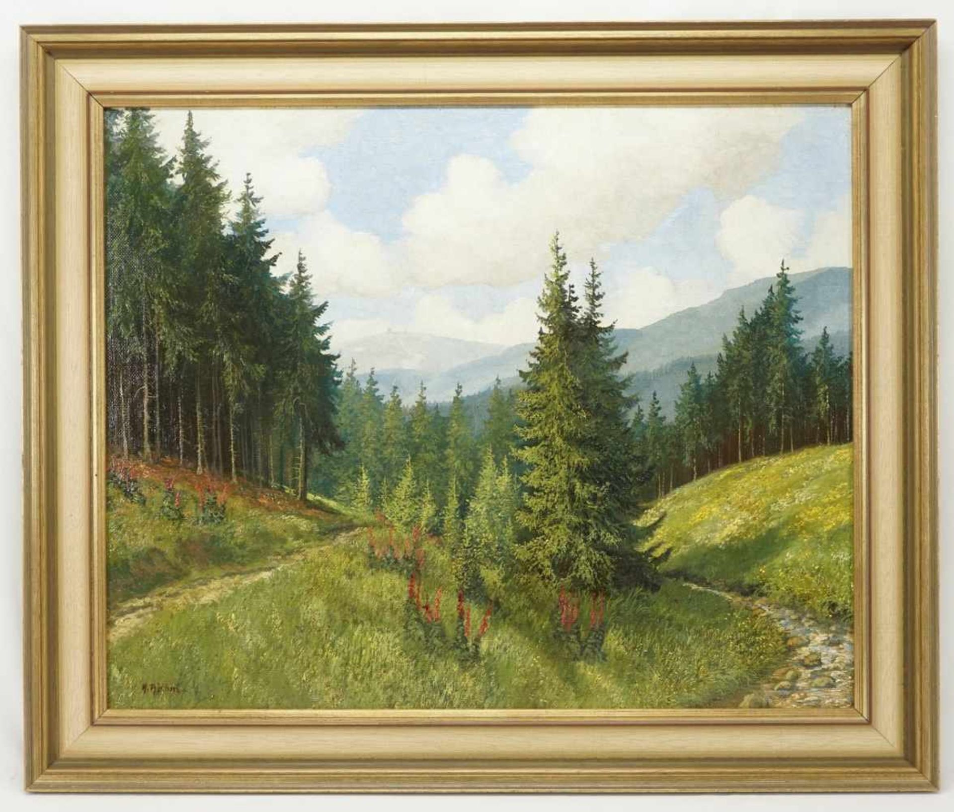 Hans Böhm, "Waldfrieden" bei Schulenburg mit Brockenblick - Bild 2 aus 4