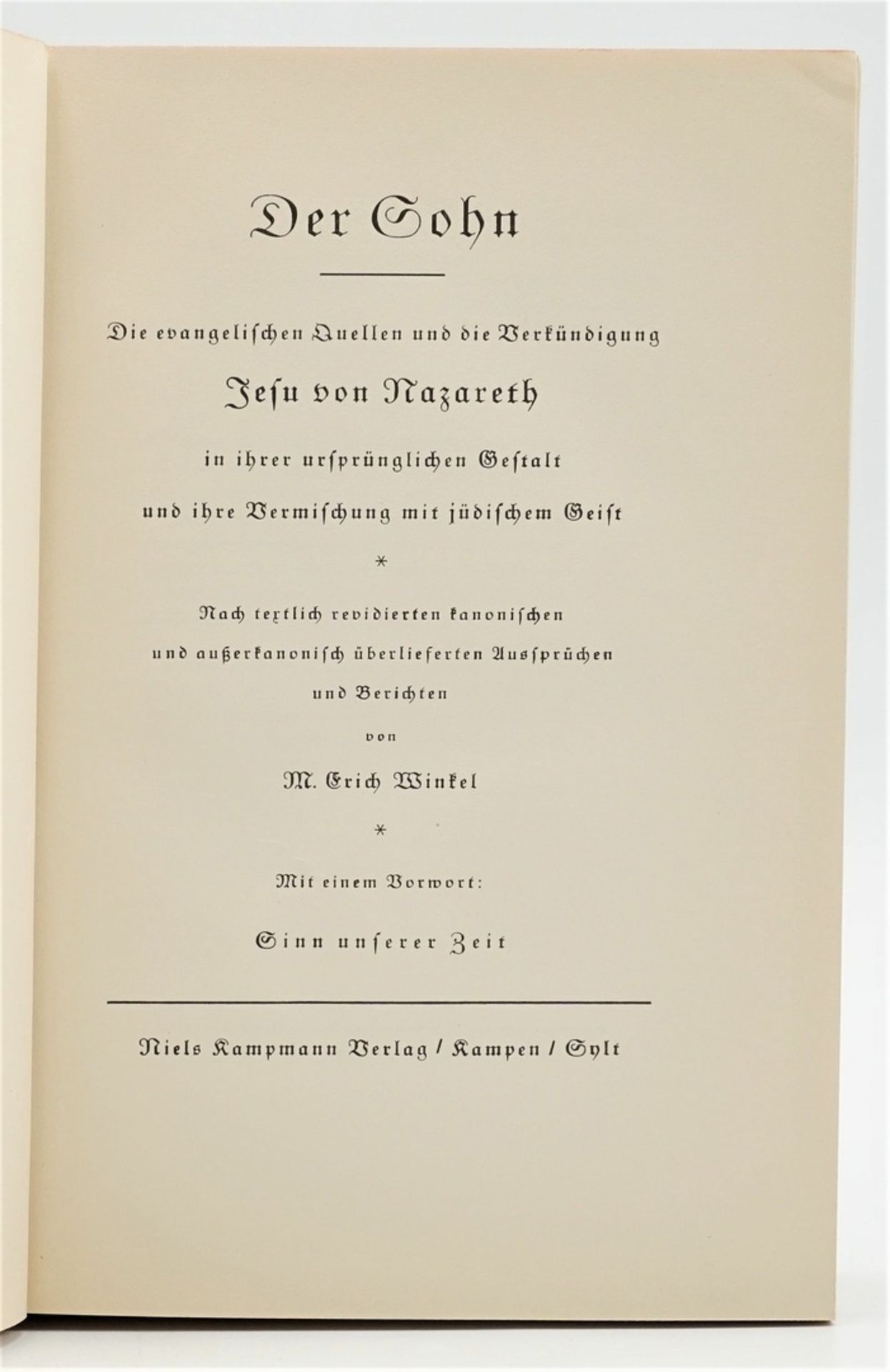 M. Erich Winkel, "Der Sohn" - Bild 2 aus 3