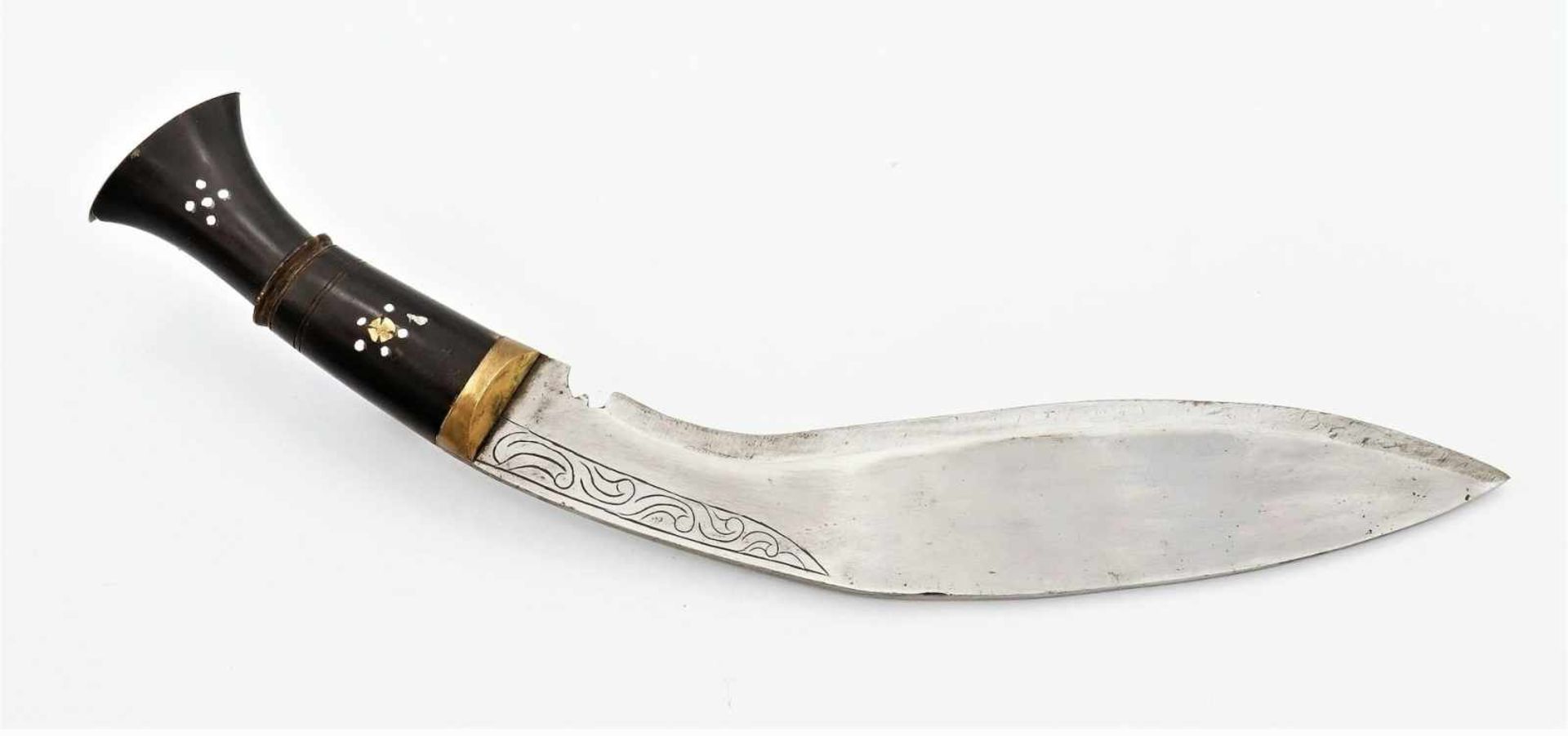 Khukuri / Kukri Messer mit Beimessern und Scheide - Bild 2 aus 3