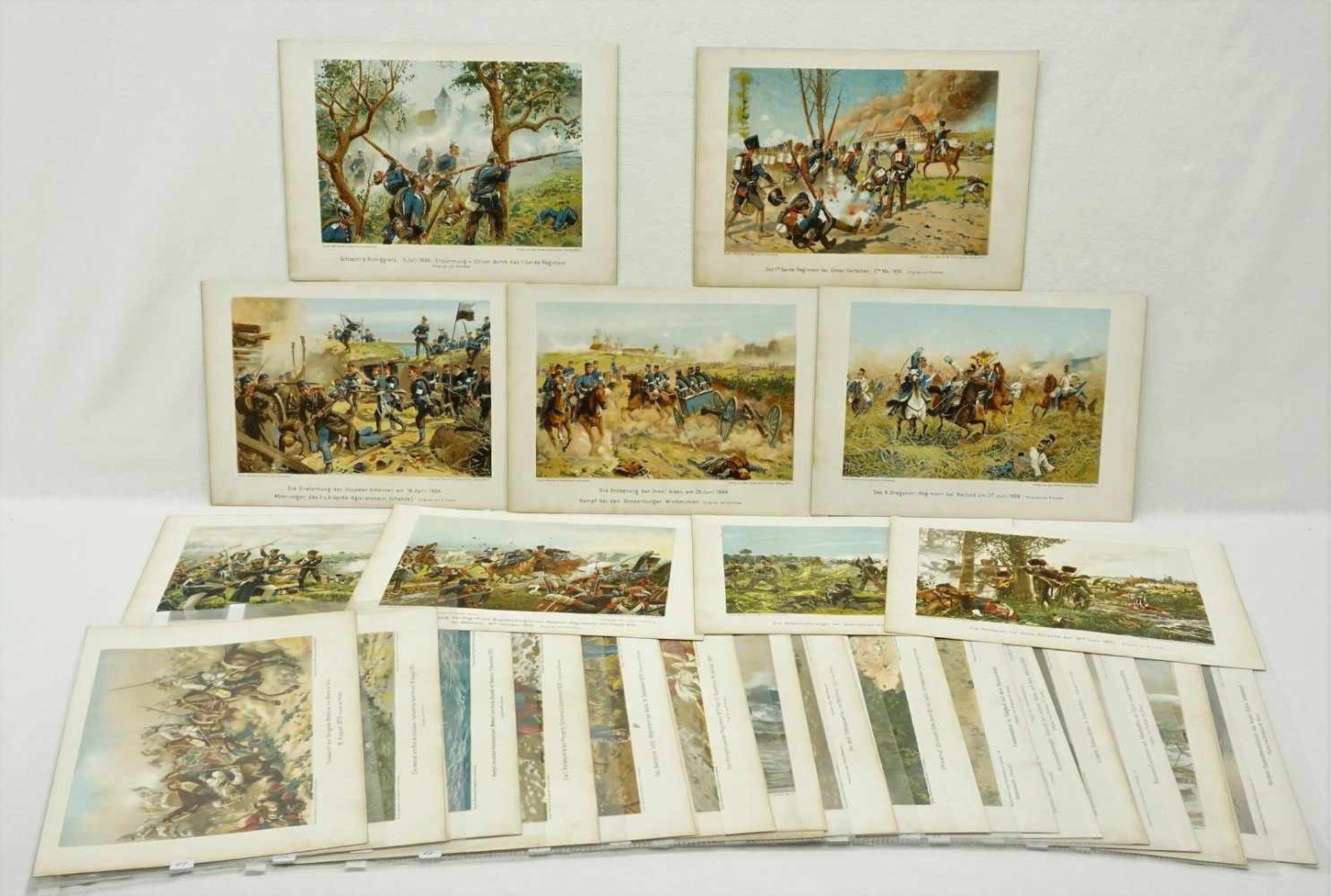 40 militärhistorische Kunstblätter