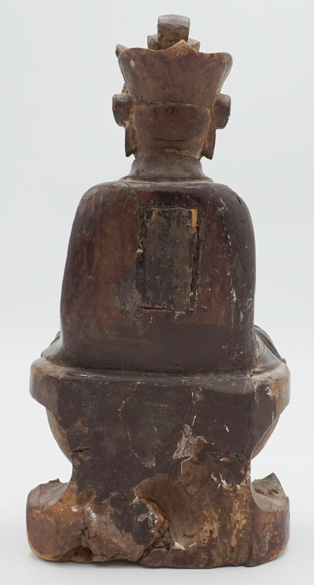 Buddha auf Thron sitzend, kleiner Hausaltar, China, 19. Jh. - Bild 3 aus 3