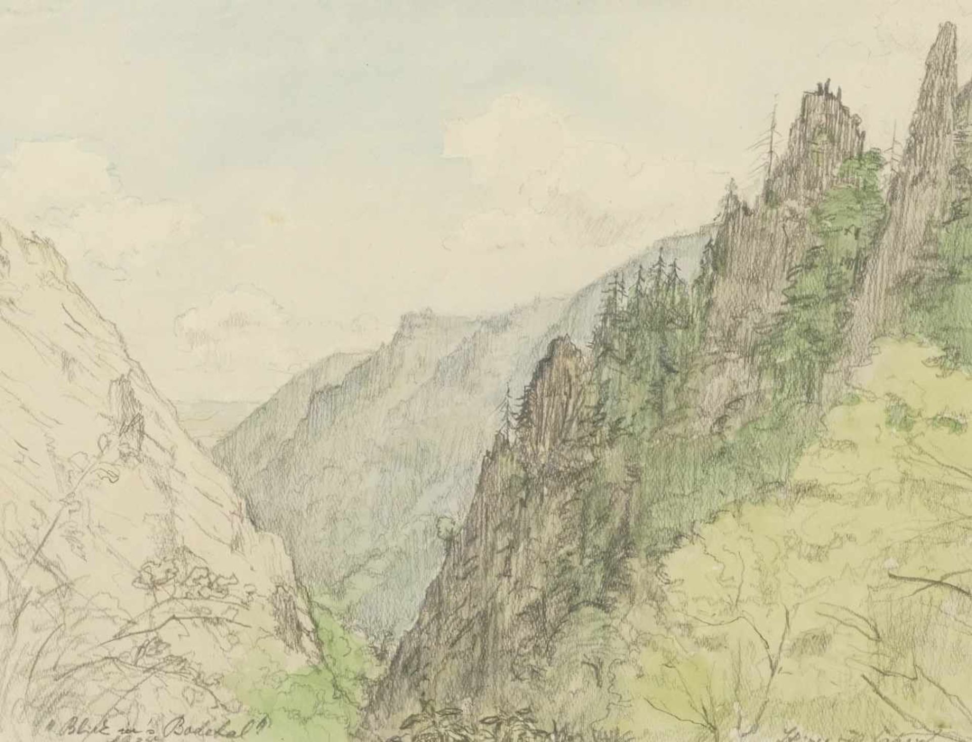 H. Lahrig (?), "Blick ins Bodetal"