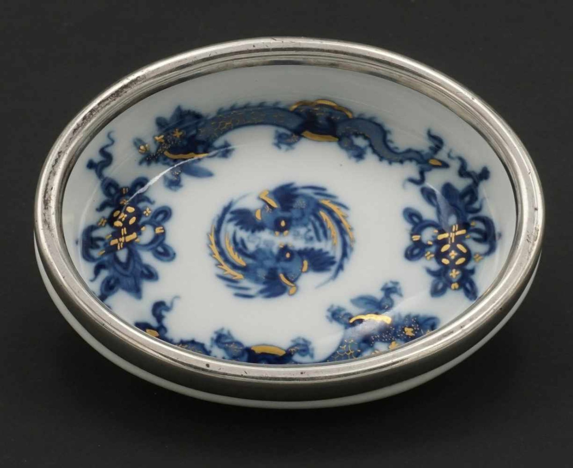 Meissen Schale mit blauem Drachen