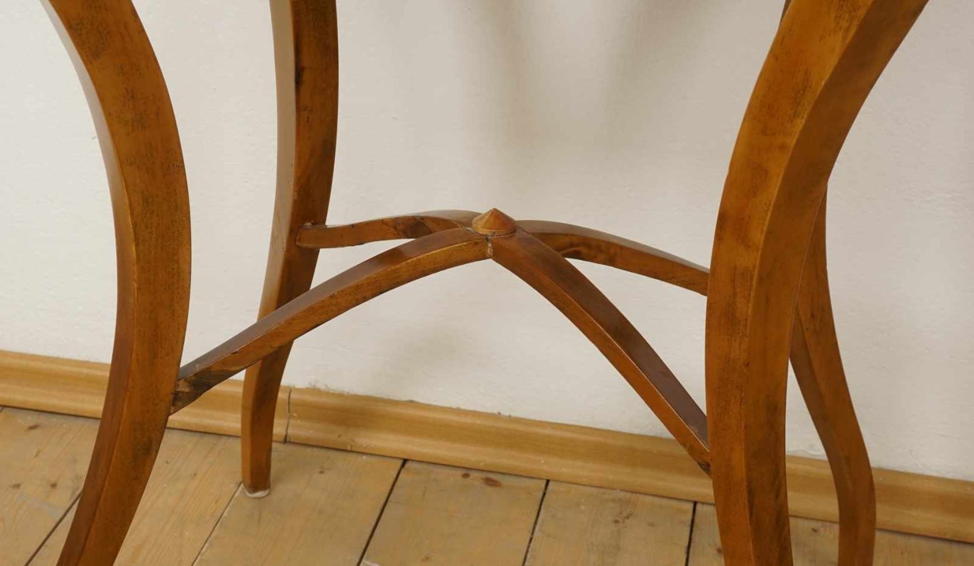 Biedermeier Nähtisch, Birke furniert - Bild 6 aus 7