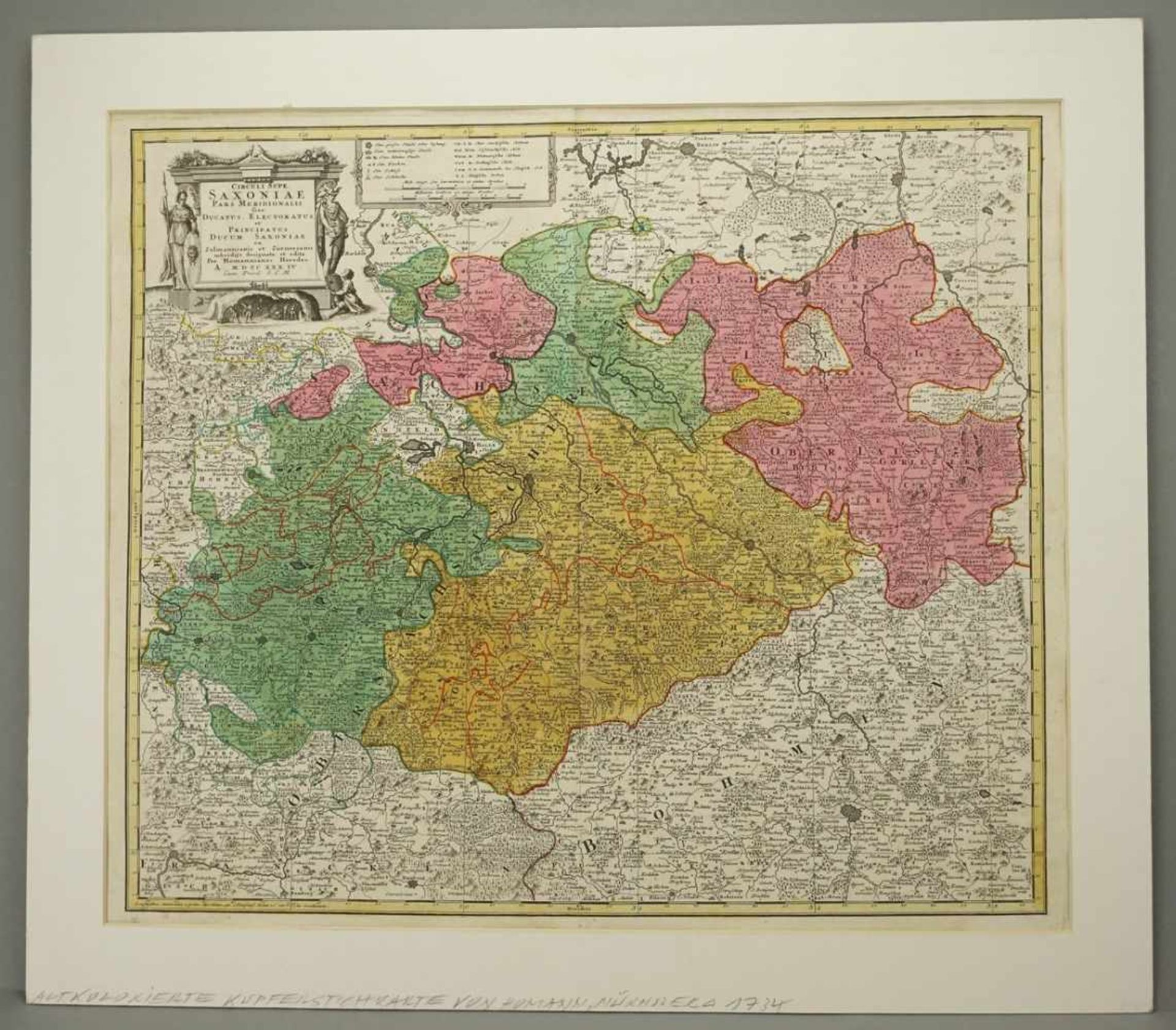 Landkarte, "Sachsen" - Bild 2 aus 3