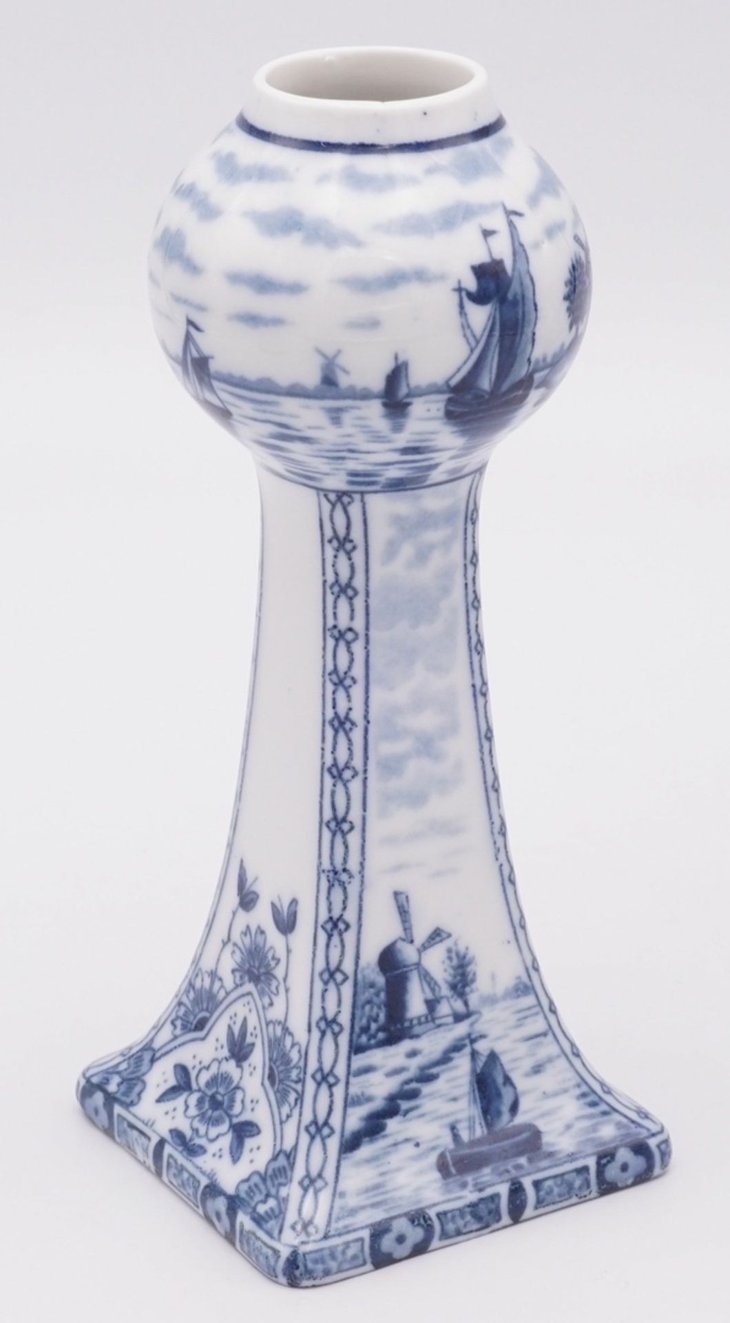 Delfts, zwei Vasen und Übertopf - Bild 4 aus 5