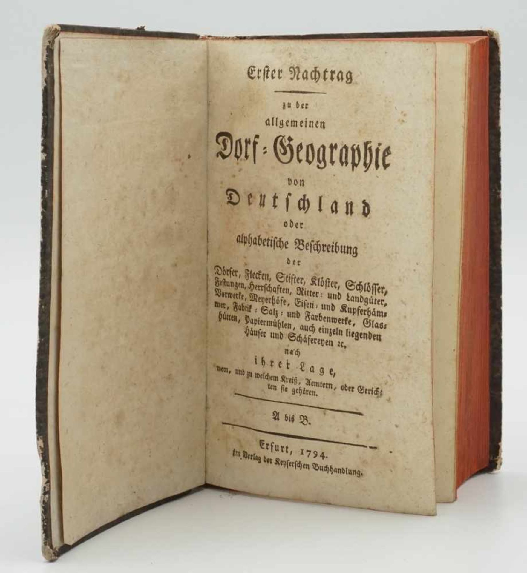 Georg Adam Keyser, "Allgemeine Dorf-Geographie von Deutschland"