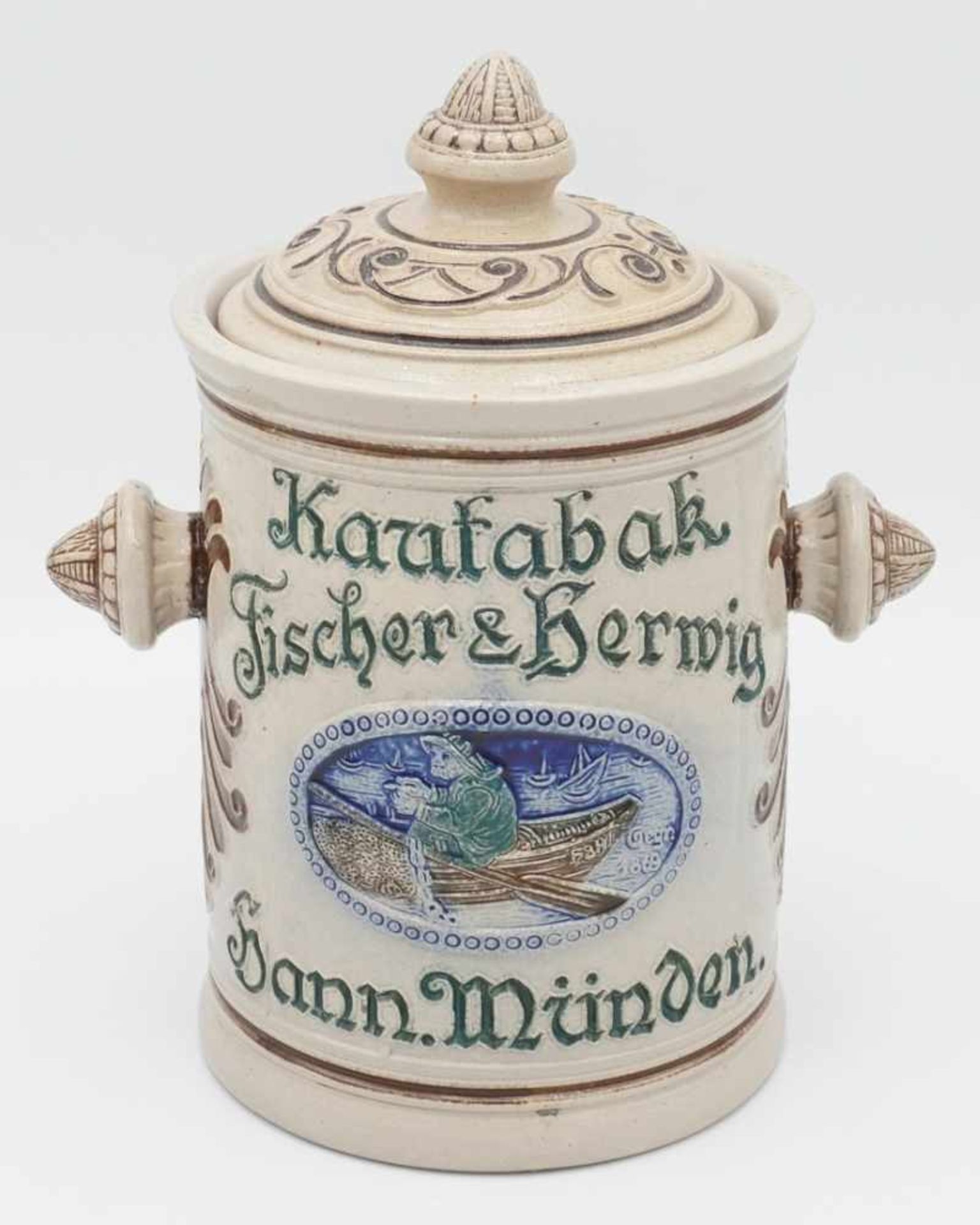 Fischer & Herwig Hann. Münden Kautabaktopf, ab 1869 - Image 2 of 3
