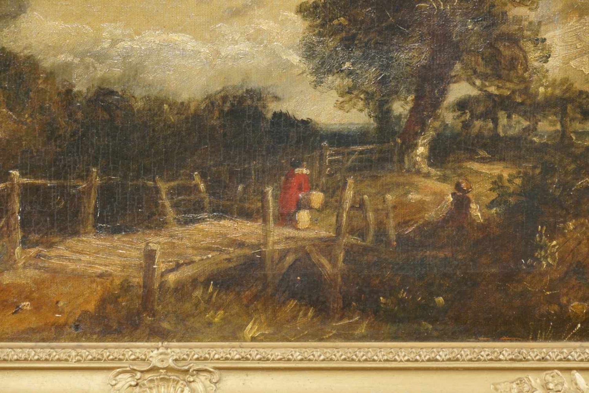 Jean-Baptiste Camille Corot, "Kleine Brücke mit Korbträgerin" - Bild 3 aus 4