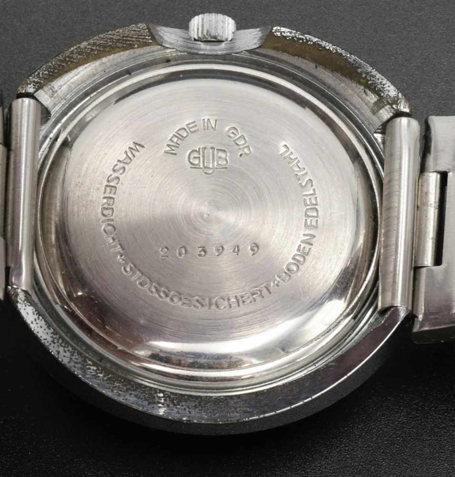 Glashütte Spezimatic vintage Armbanduhr, um 1960 - Bild 3 aus 3