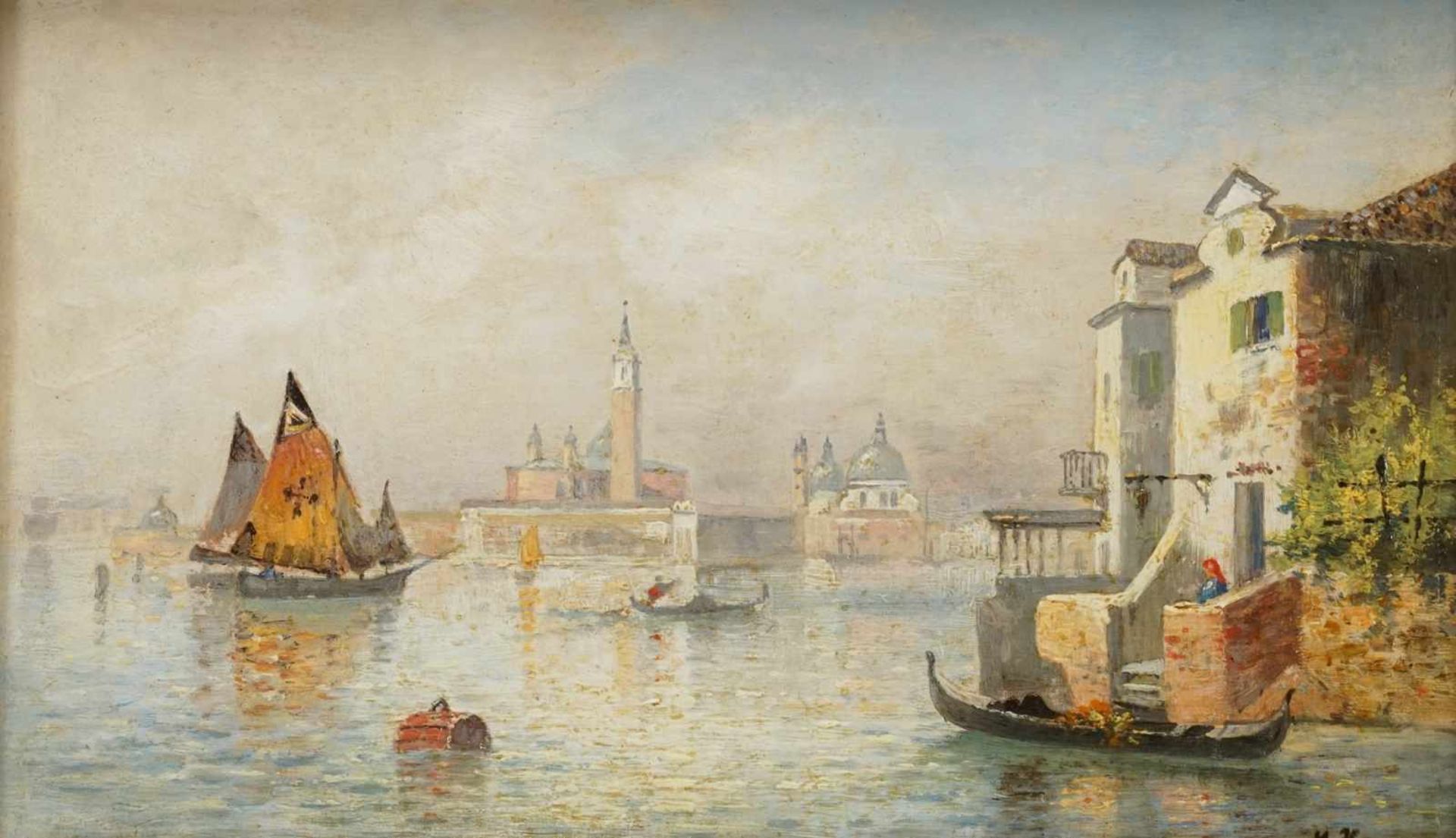 Max Heilmaier, "Venedig - Blick auf San Giorgio Maggiore und Santa Maria della Salute" - Bild 2 aus 5