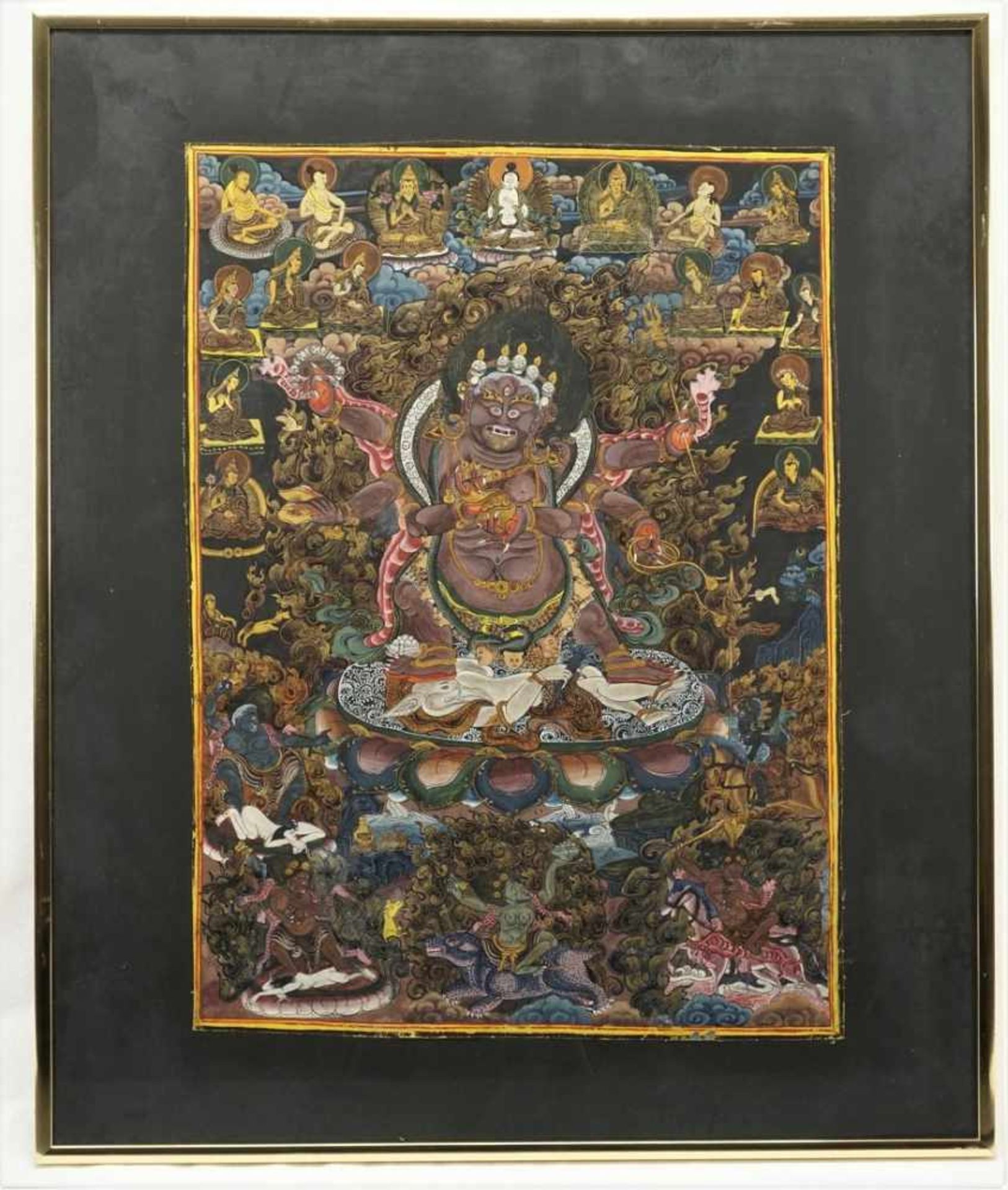 Thangka des Mahakala, Tibet / Nepal - Bild 2 aus 2