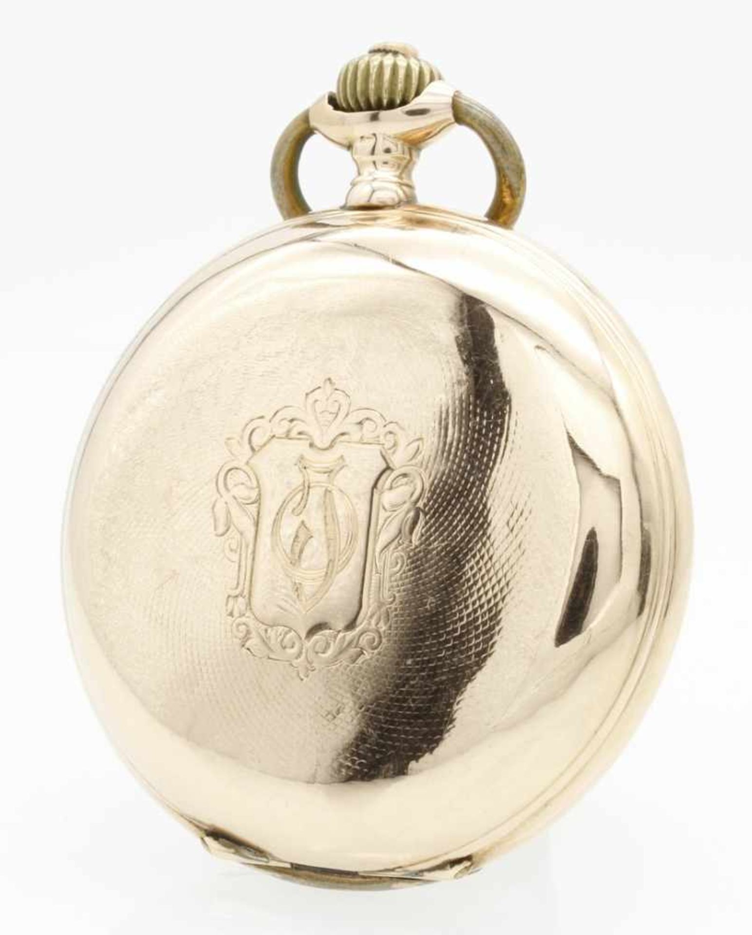 Goldene Phenix Watch Co. SA Savonnette / Taschenuhr, um 1910 - Bild 2 aus 5