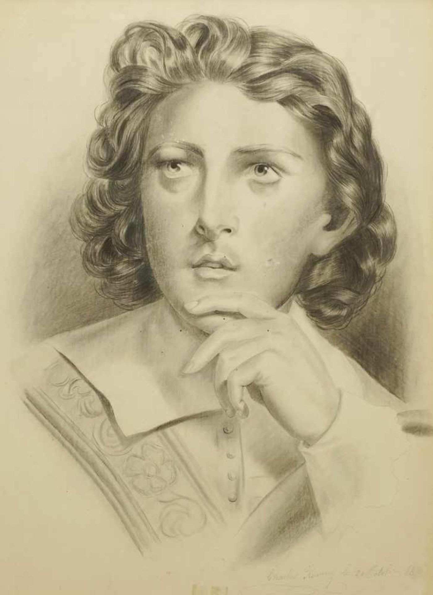 Charles Koning, "Portrait eines jungen Mannes "