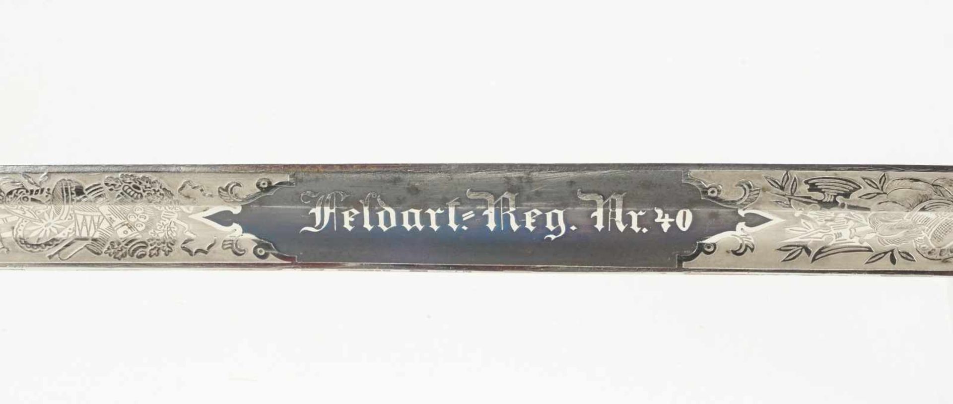 Artilleriesäbel, um 1900 - Image 3 of 4