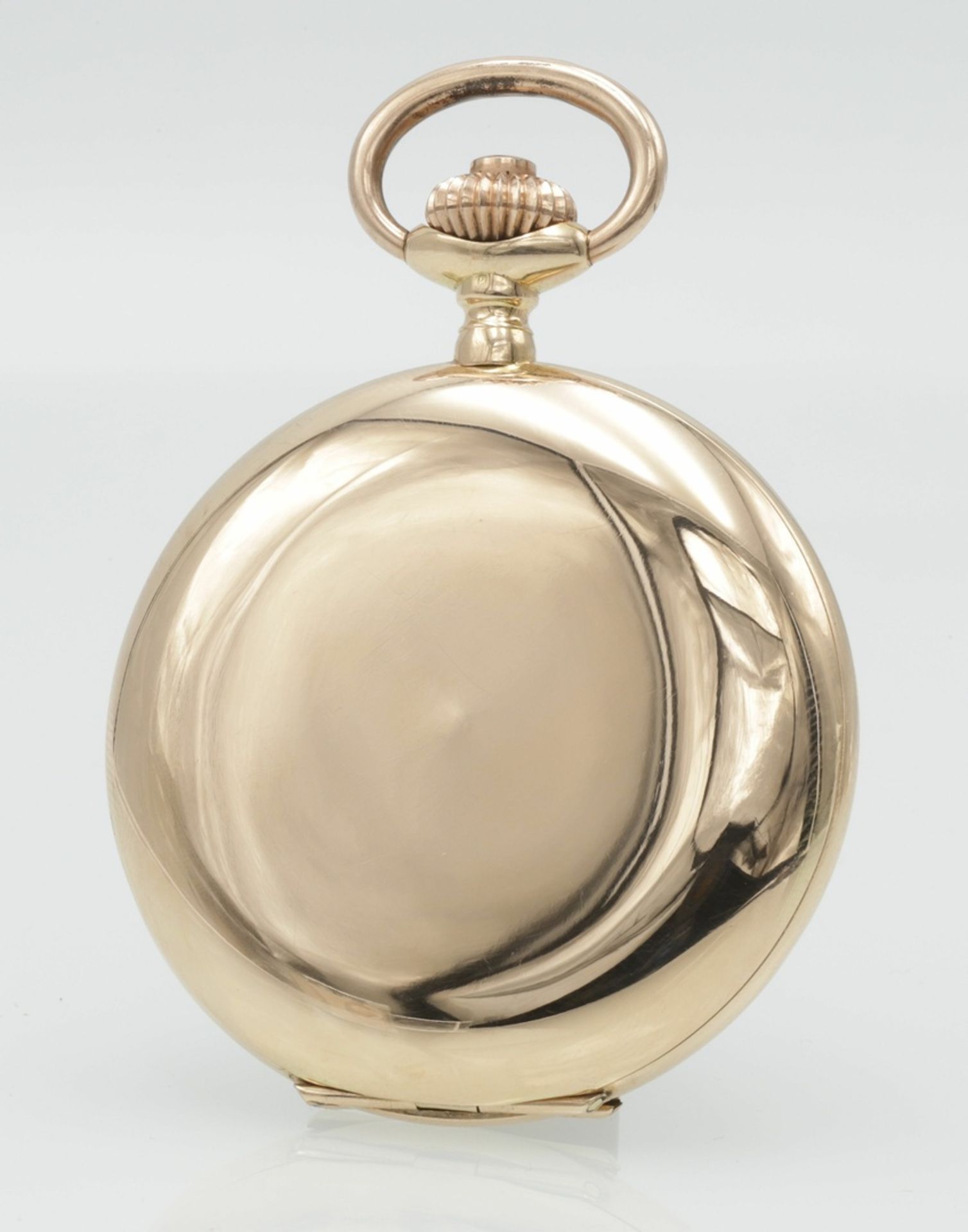 Goldene Savonnette / Taschenuhr, um 1900 - Bild 2 aus 5