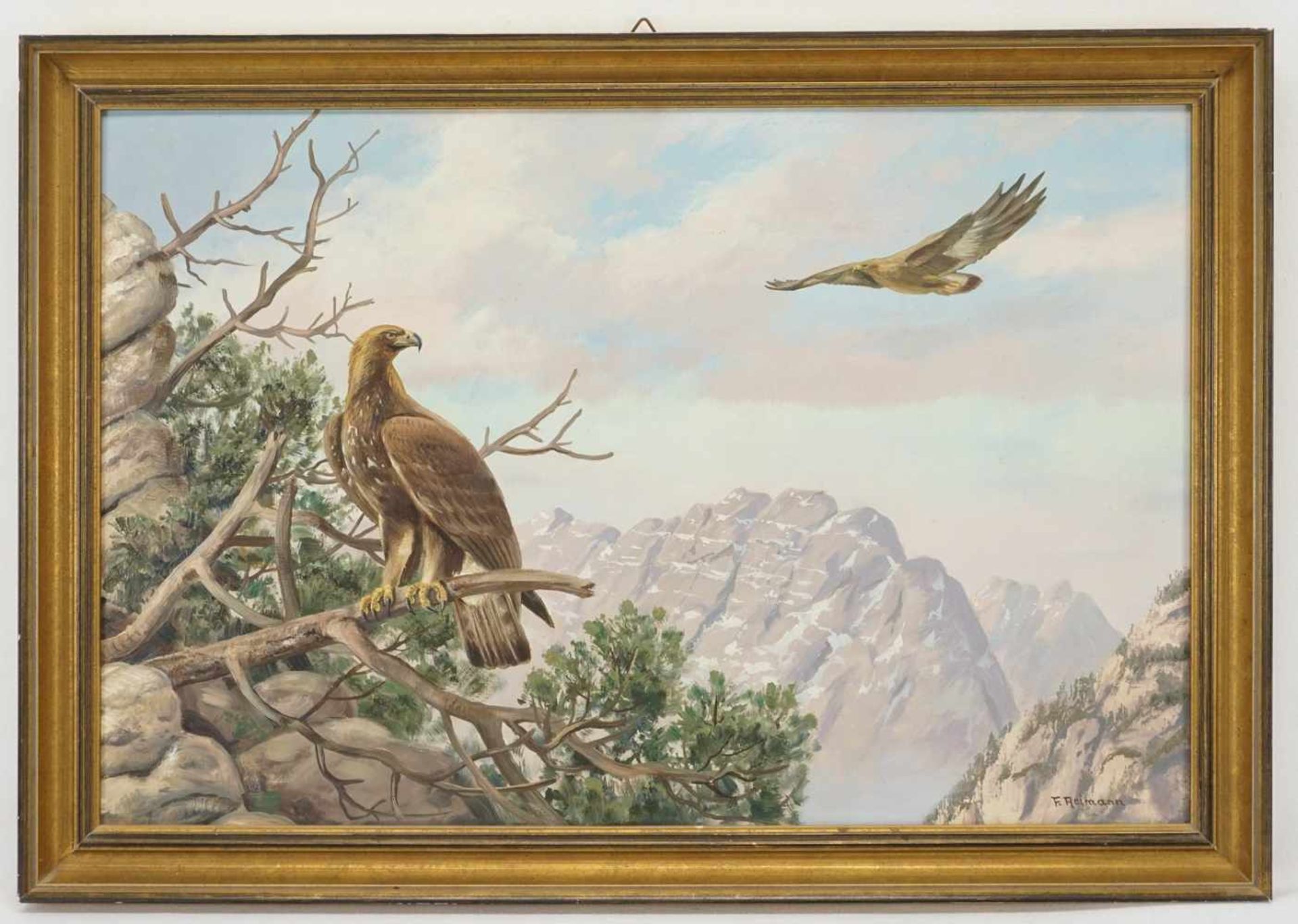 Friedrich Reimann, "Östliche Kaiseradler im Hochgebirge" - Bild 2 aus 4