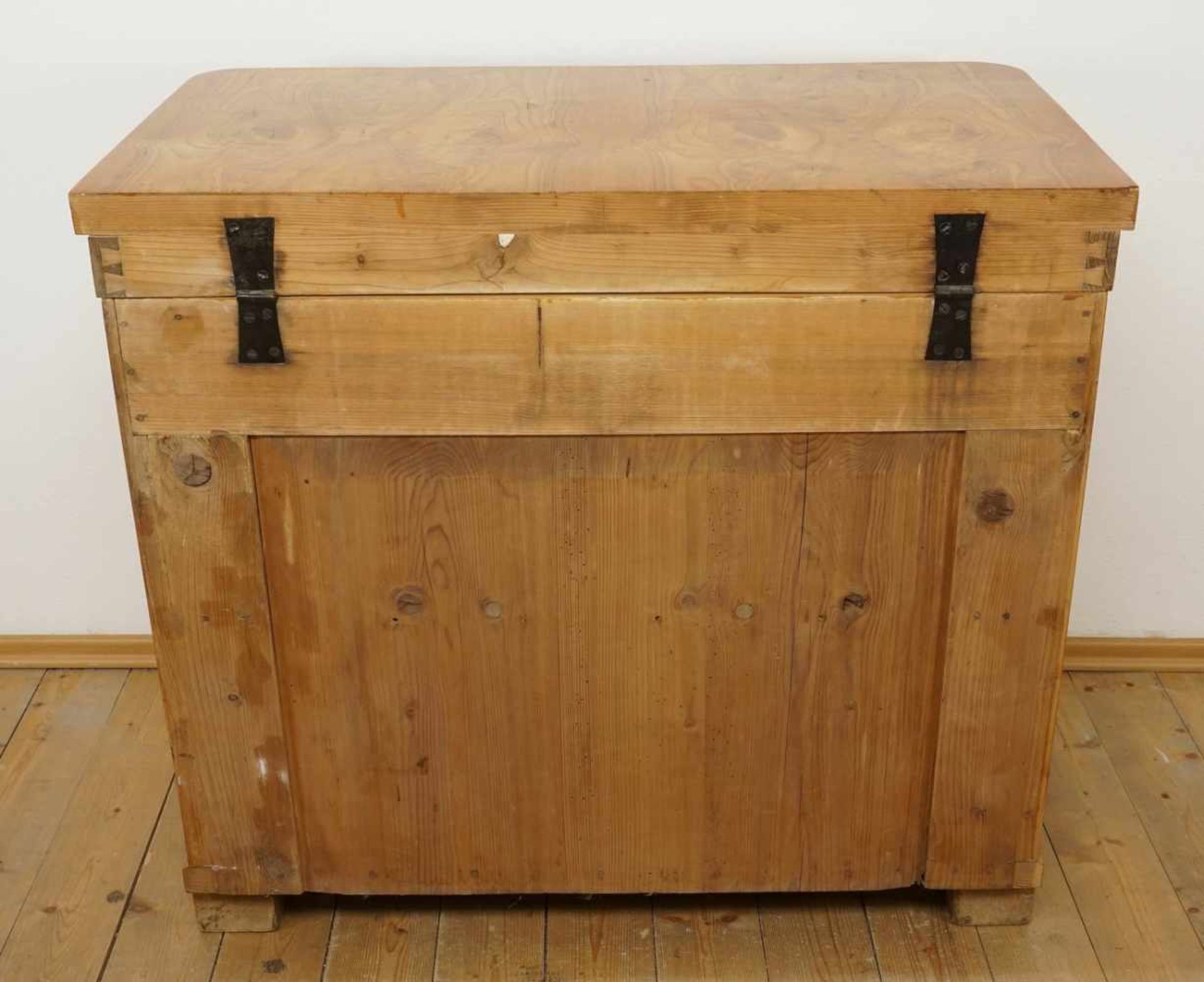 Biedermeier Kommode / Halbschrank, Esche furniert - Bild 5 aus 5