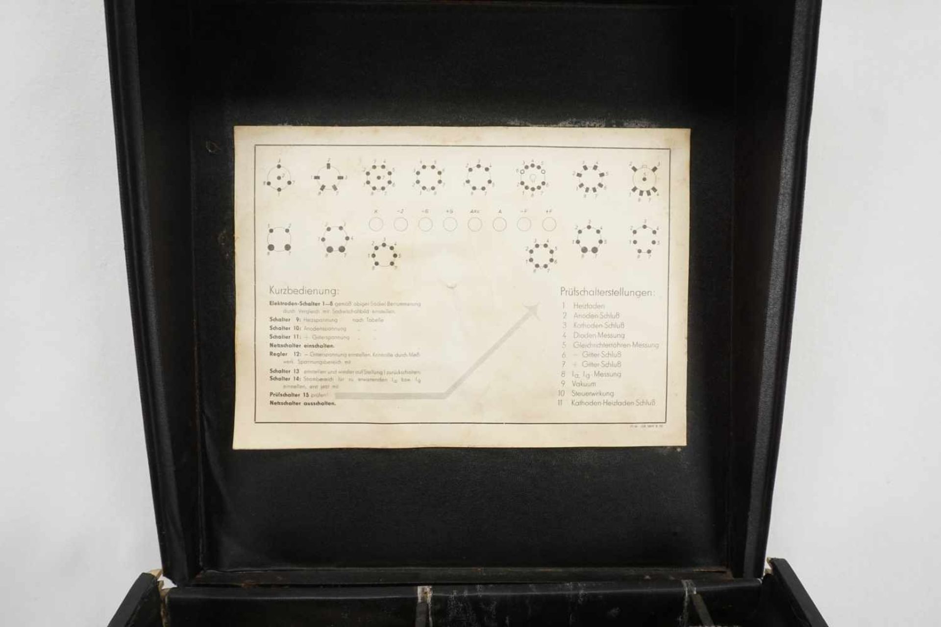 Ing. Heinz Blohm, Plauen i.V. Röhrenprüf- und Messgerät KK 51, um 1950 - Bild 4 aus 6