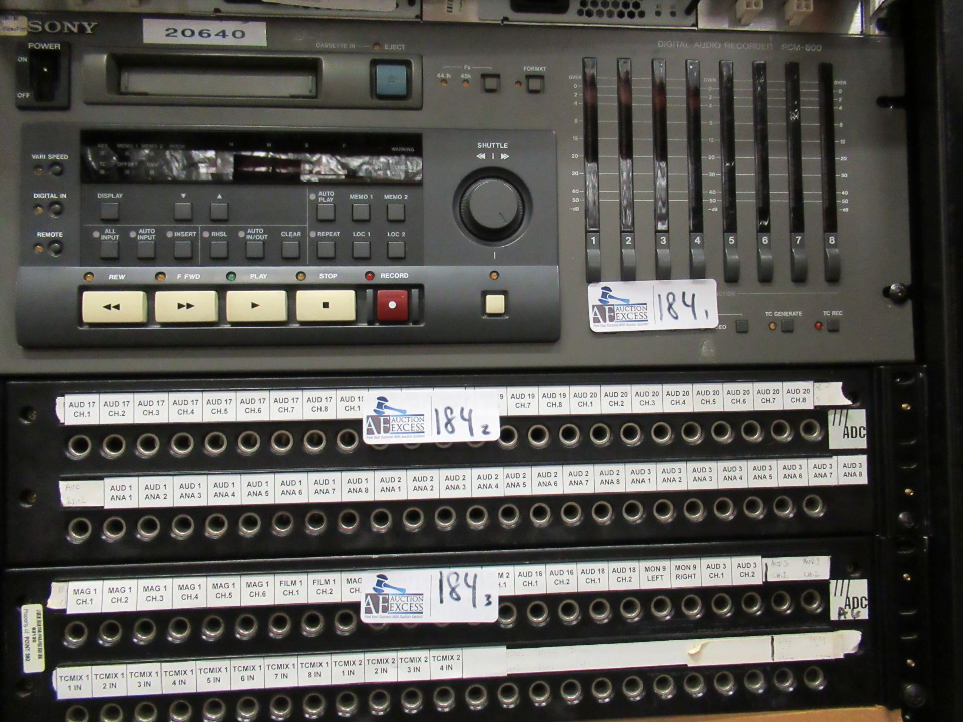 Sony PCM-800 and Audio Patchbays