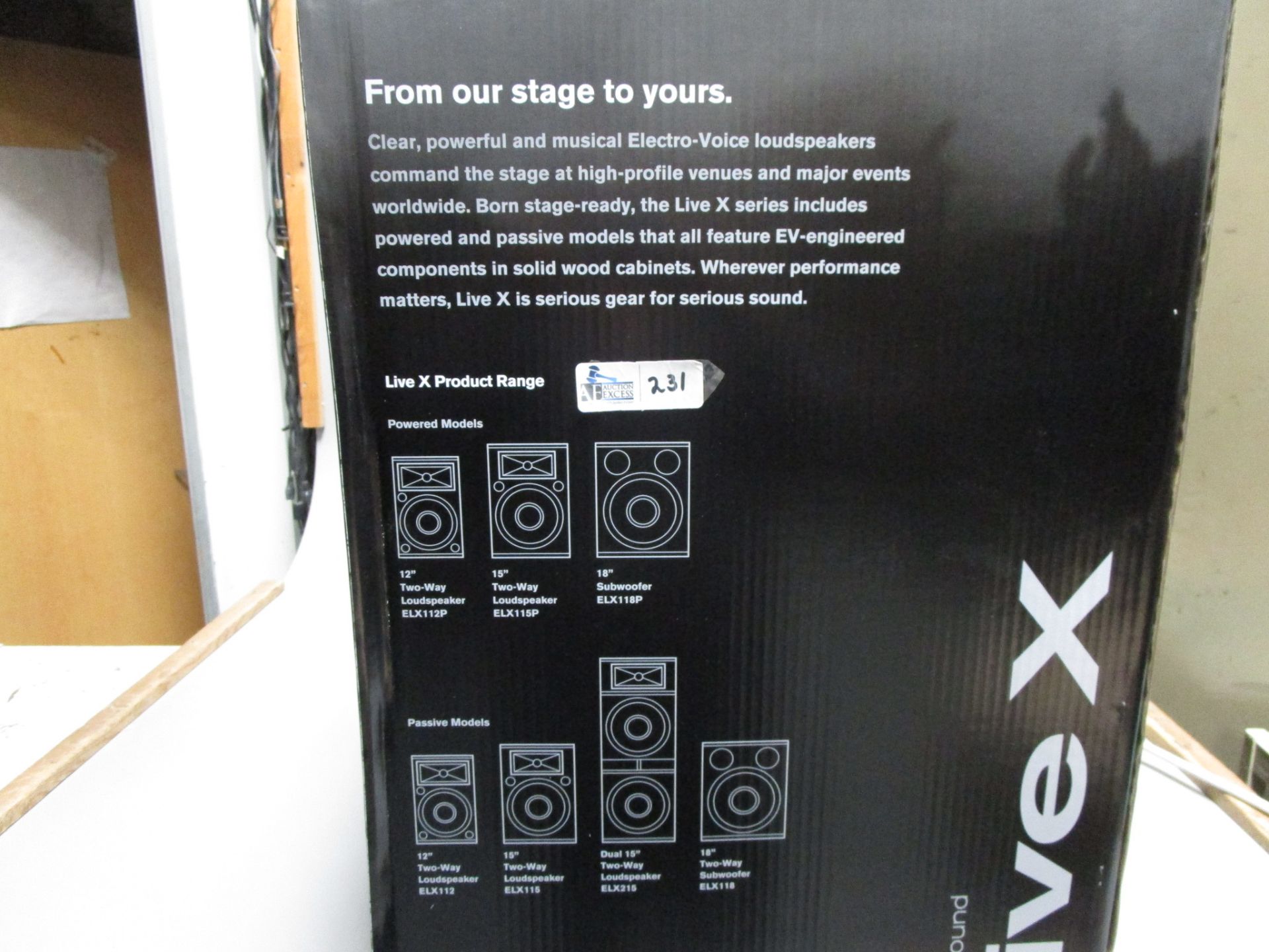ELECTROVOICE ELX115 NEW IN BOX - Image 2 of 3