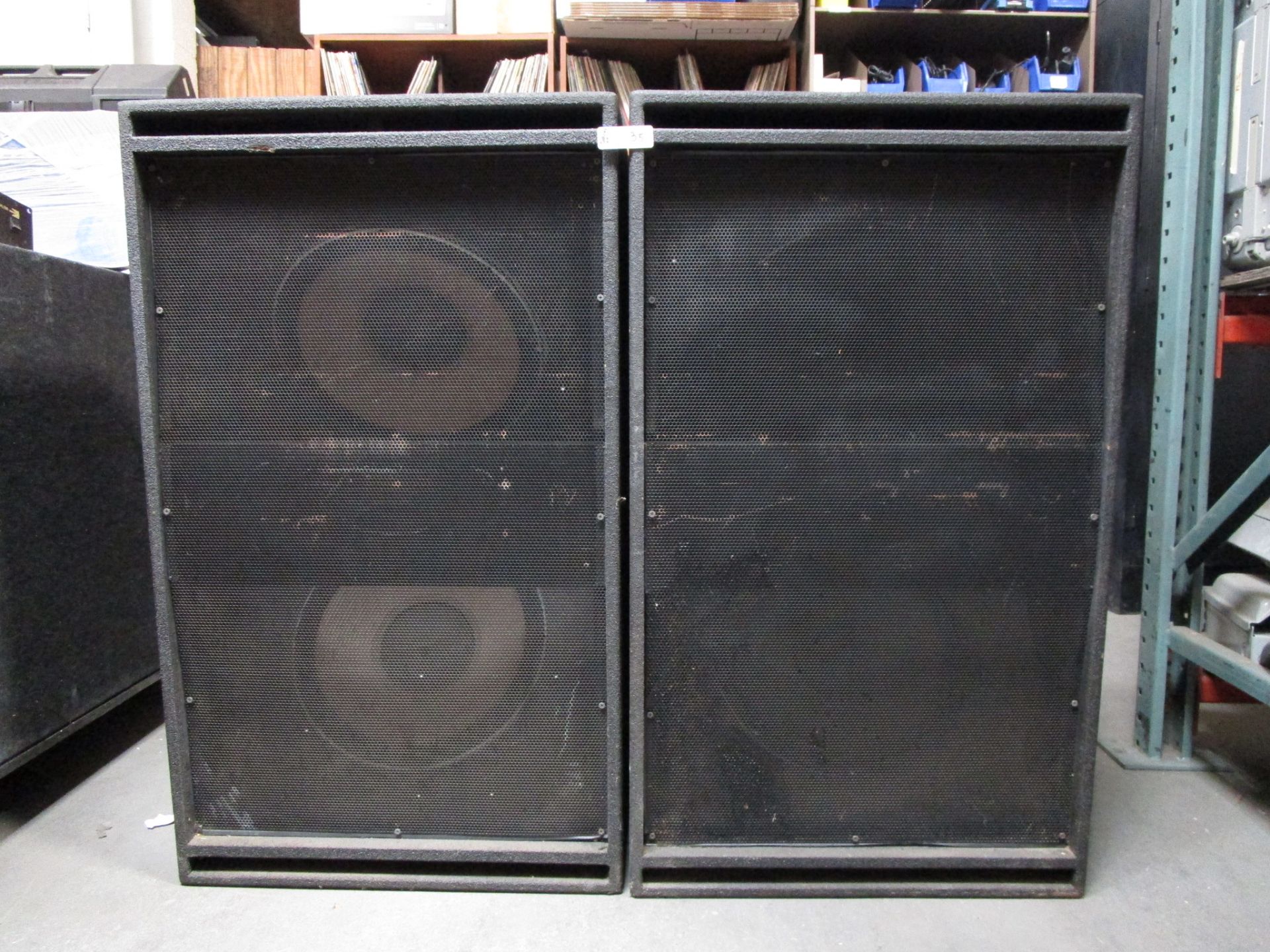 LOT OF 2 PORTABLE BASS CABINETS