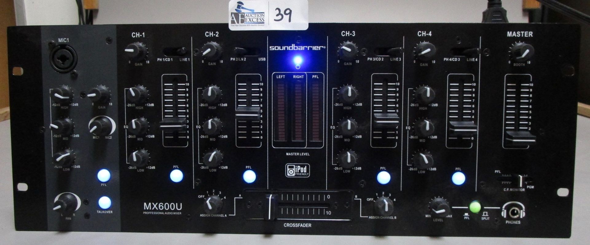 SOUND BARRIER MX-600U AUDIO MIXER