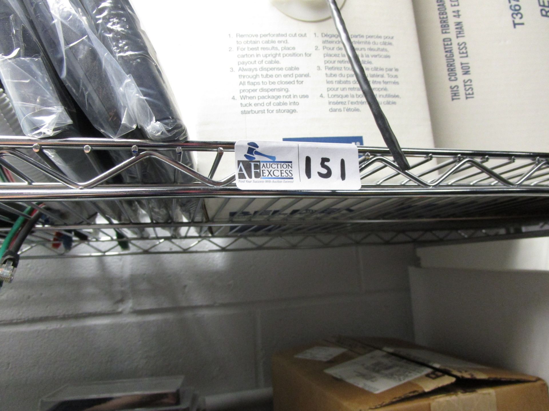 5 SHELF WIRE RACK WITH CONTENTS