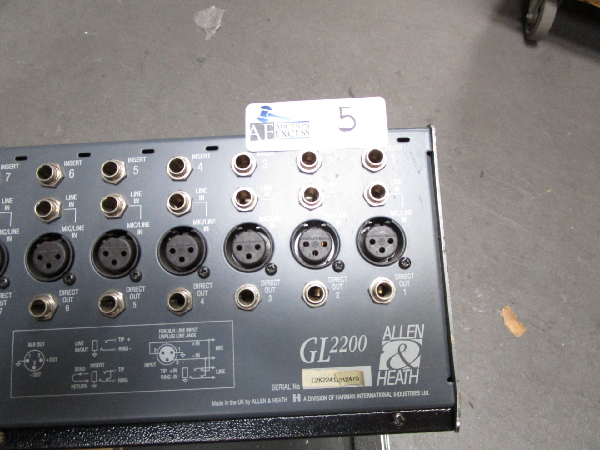 ALLEN HEATH GL-2200 MIXER - Image 2 of 2