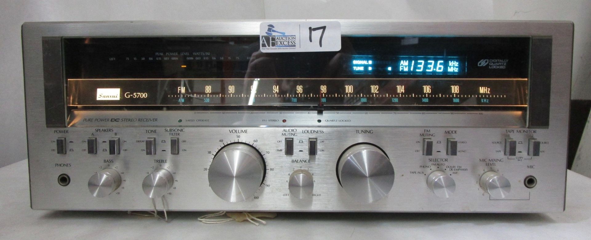 SANSUI G5700 PURE POWER STEREO RECEIVER