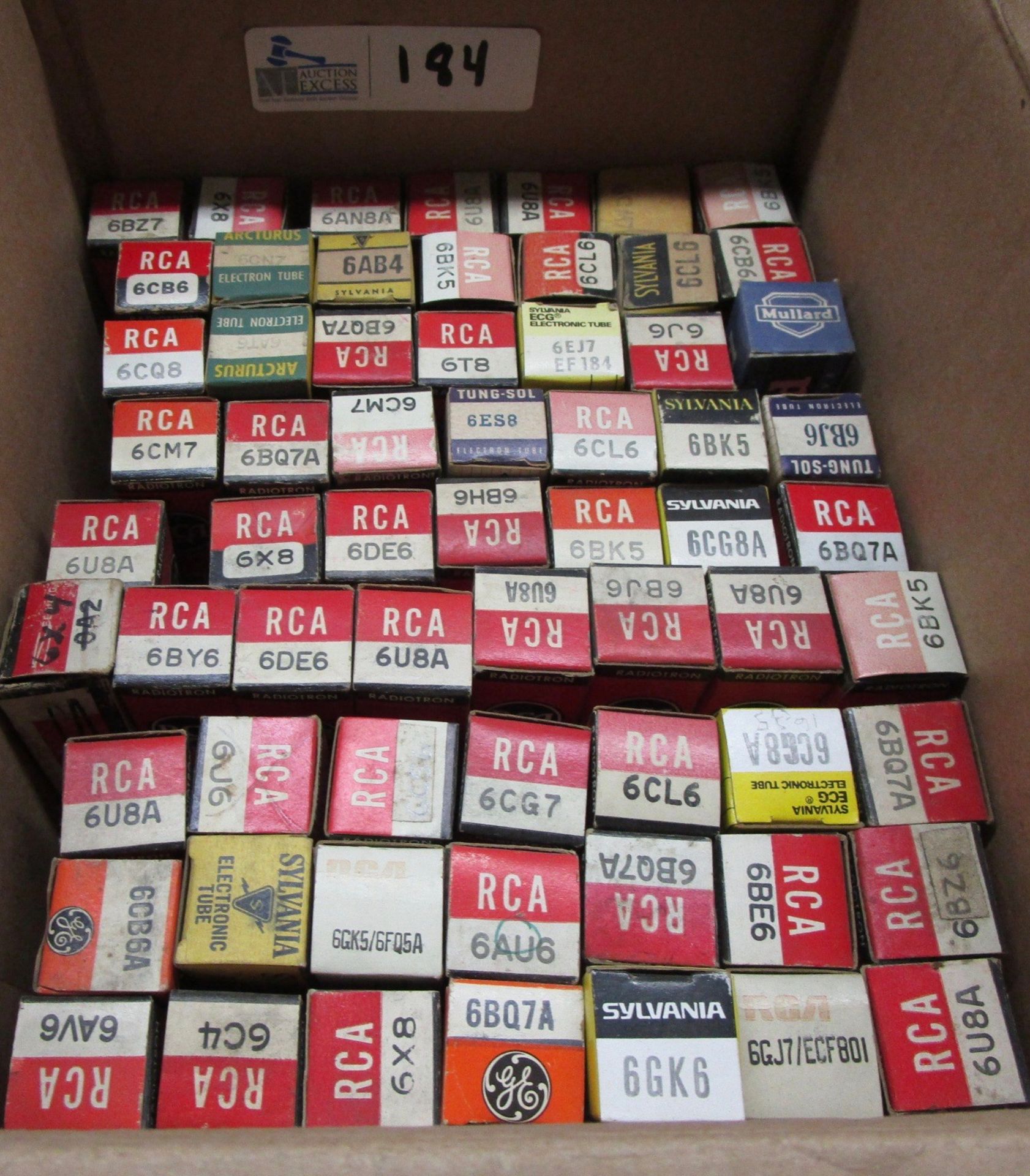 BOX OF MIXED ELECTRONIC TUBES