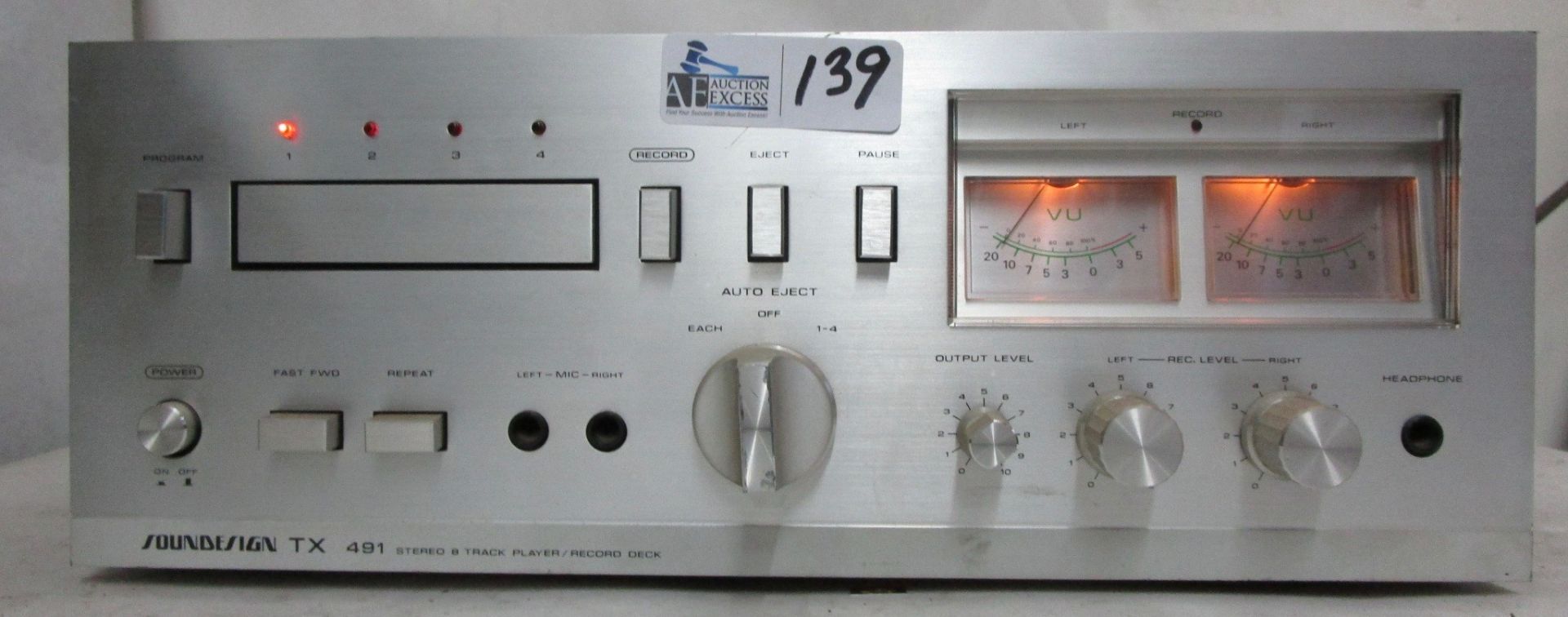 SOUNDESIGN 8 TRACK RECORDER MODEL 491