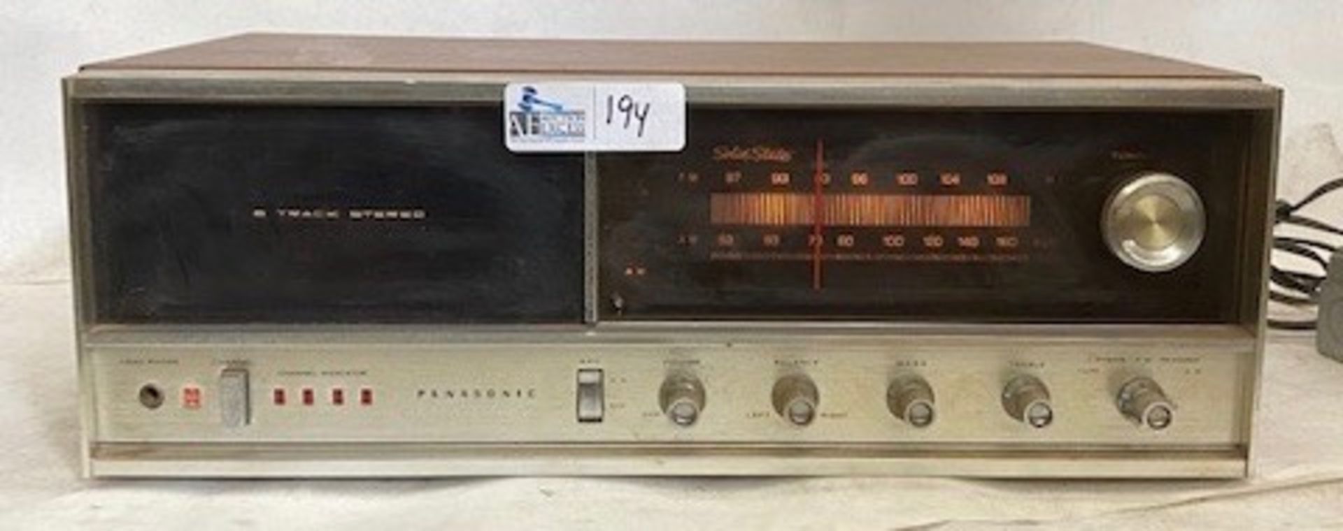 PANASONIC RE-7070 8 TRACK STEREO RECEIVER