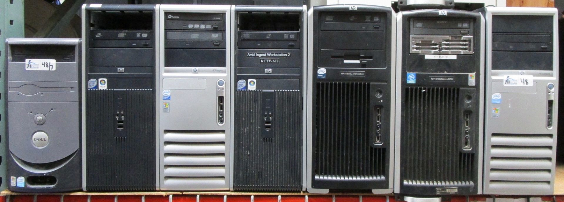 LOT OF 7 HP/DELL COMPUTERS