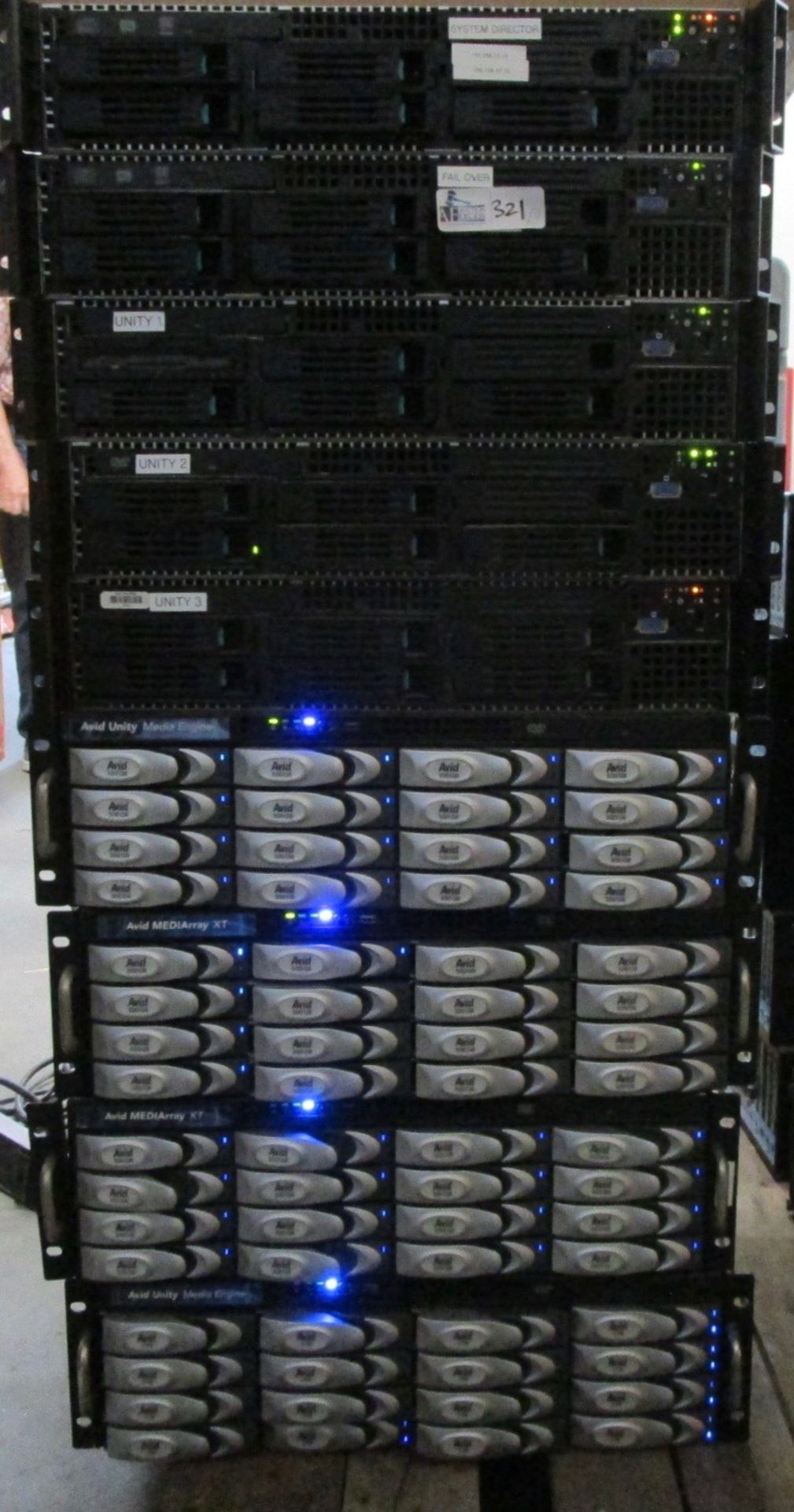 LOT OF 9 RAIDS/SERVERS WITH APPX 72 HARD DRIVES