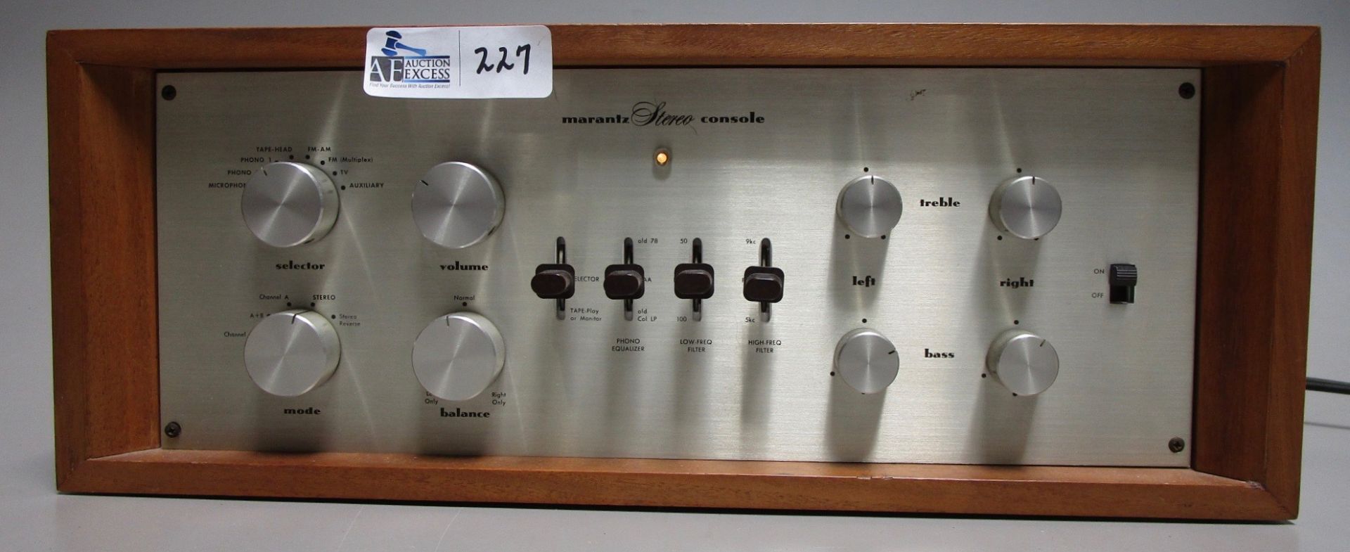 MARANTZ STEREO CONSOLE MODEL 7 TUBE PREAMP TESTED AND WORKING WITH VINTAGE TELEFUNKEN 12AX7 TUBES