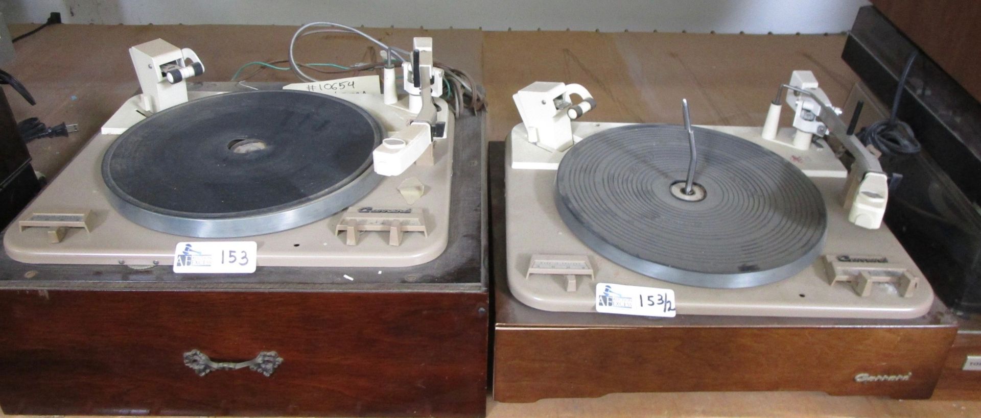 LOT OF 2 GARRARD TURNTABLES TYPE A 1962