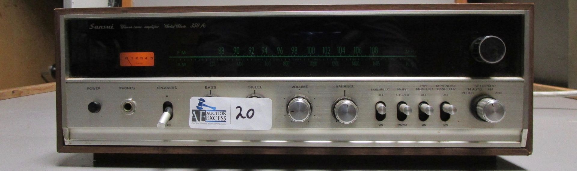 SANSUI SOLID STATE 350A STEREO TUNER AMP