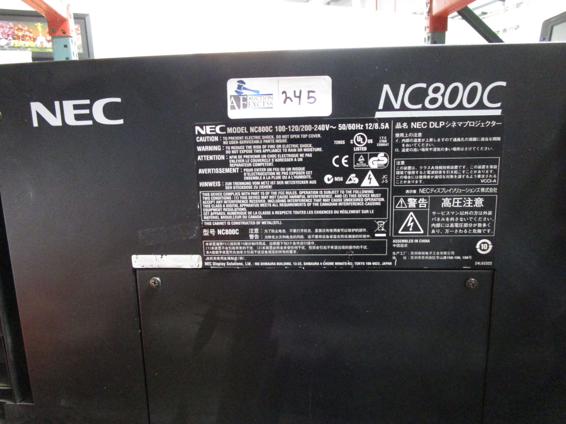 NEC DLP PROJECTOR - Image 3 of 3