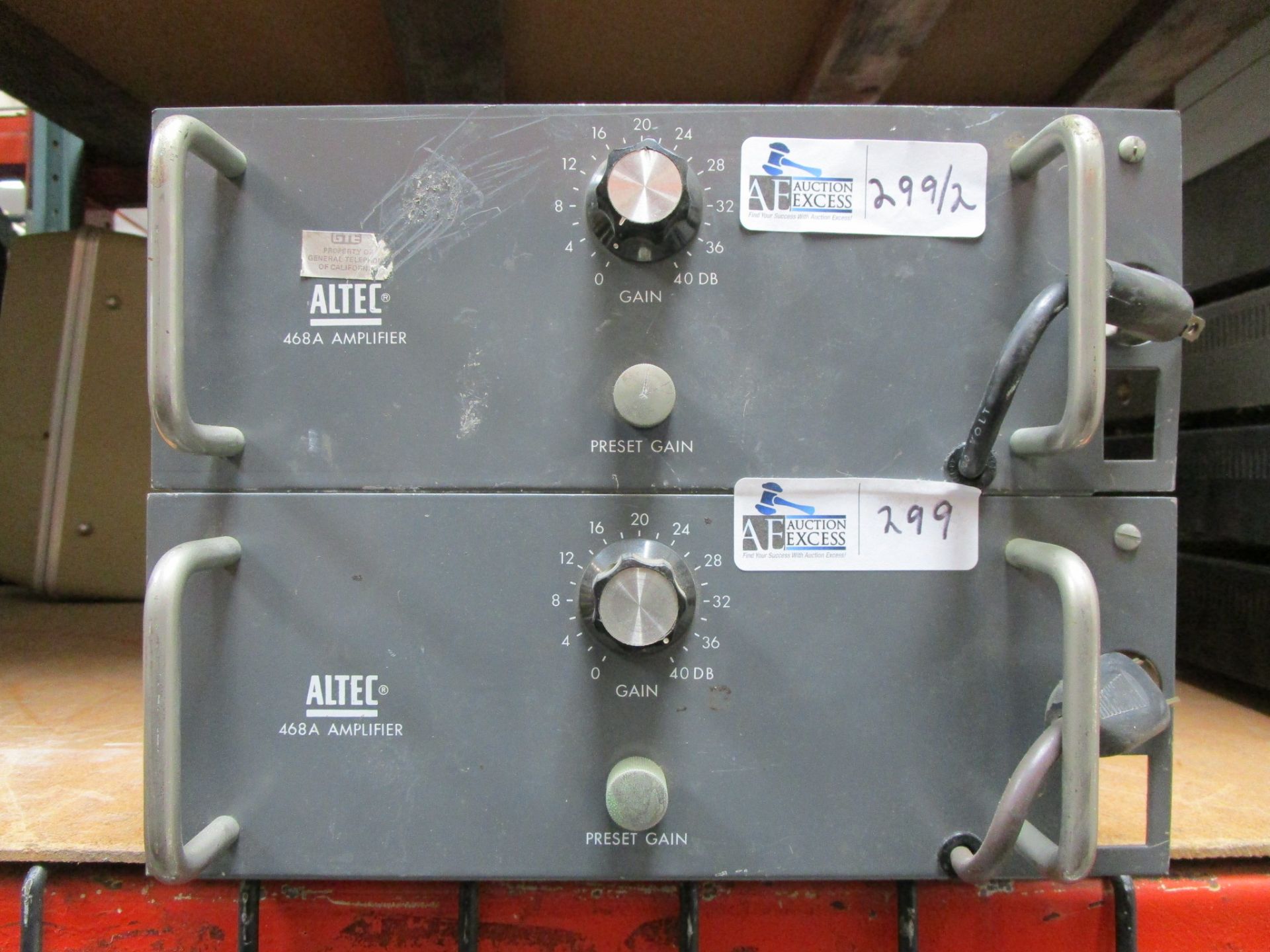 LOT OF 2 ALTEC 468A AMPS WITH PEERLESS TRANSFORMERS