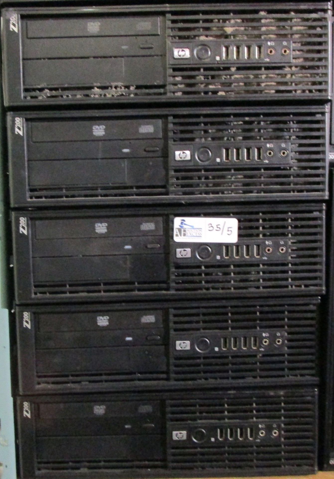 LOT OF5 HP Z200 COMPUTERS