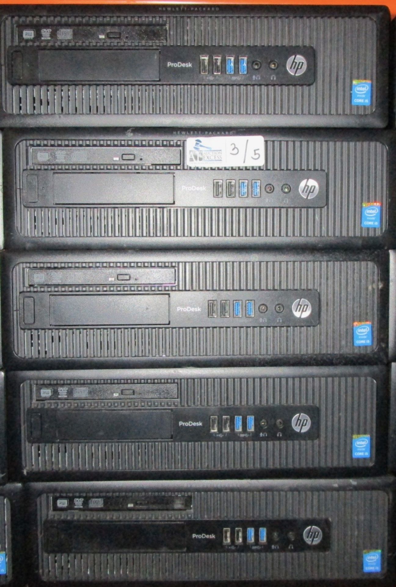 LOT OF 5 HP CORE i5 COMPUTERS