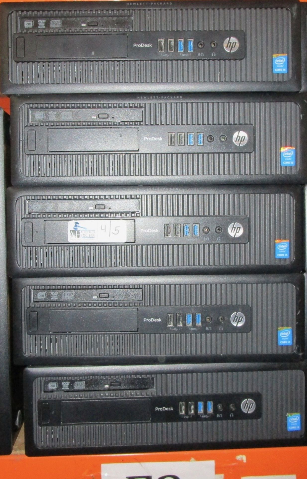 LOT OF 5 HP CORE i5 COMPUTERS