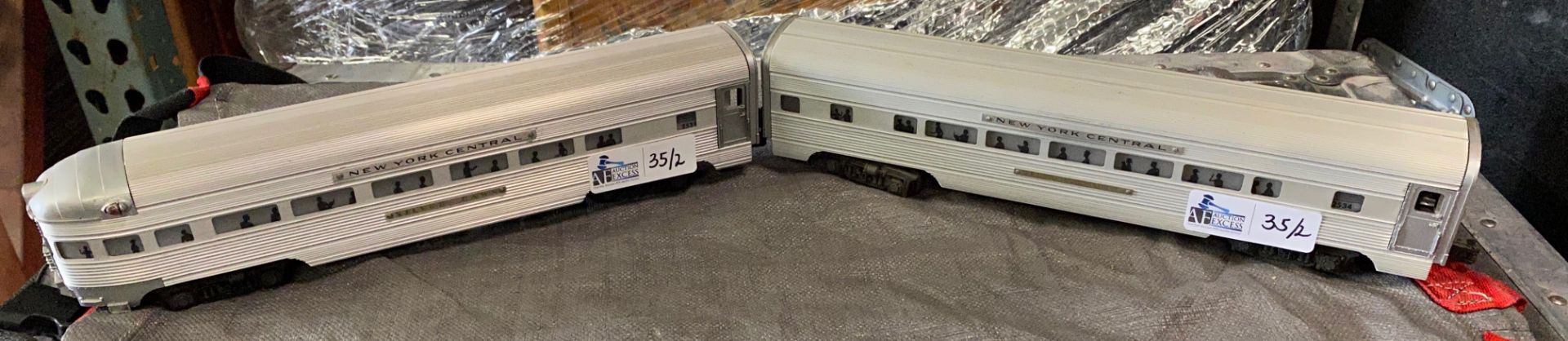 LOT OF 2 ALUMINUM TRAINS