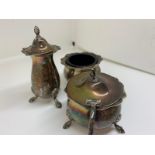 Silver cruet set