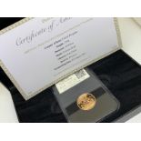 Boxed full sovereign