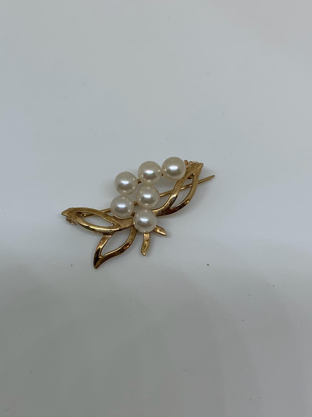 9ct gold brooch - Image 2 of 2