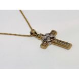 9ct gold cross pendant