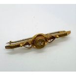 15ct gold brooch